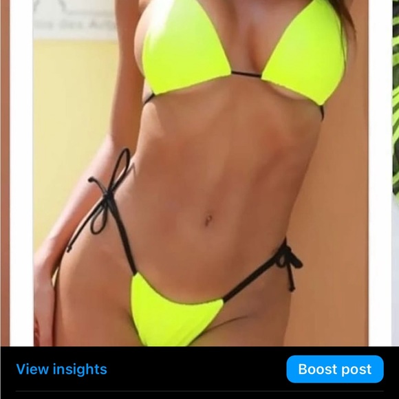 lime swimsuit - Picture 3 of 3